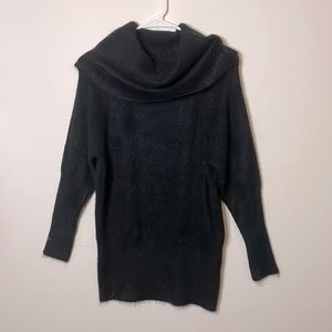 Black Soft Micro Sweater Dress